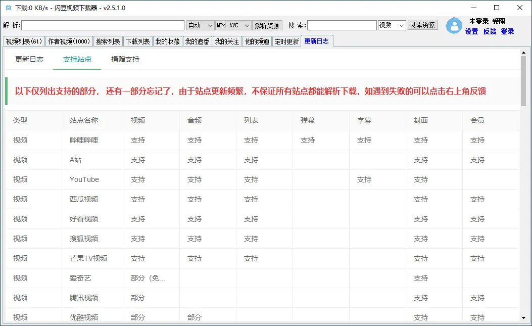 闪豆多平台视频下载器v2026.07.29绿色版-北极星资源库