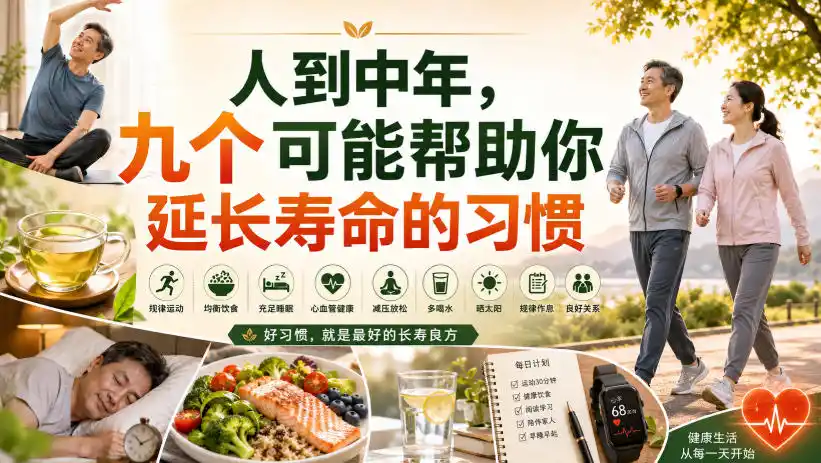付费文章：人到中年，九个可能帮助你延长寿命的习惯-北极星资源库