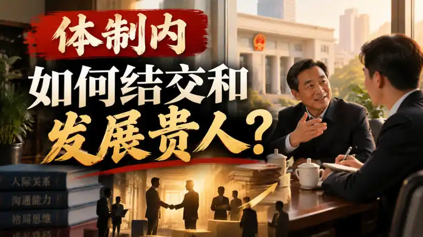 某公众号付费文章：体制内，如何结交和发展贵人?-北极星资源库