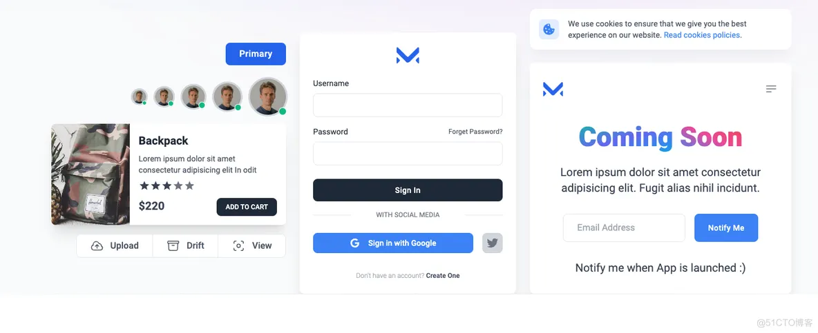 Meraki UI(基于Tailwind CSS构建的开源前端组件库)-北极星资源库