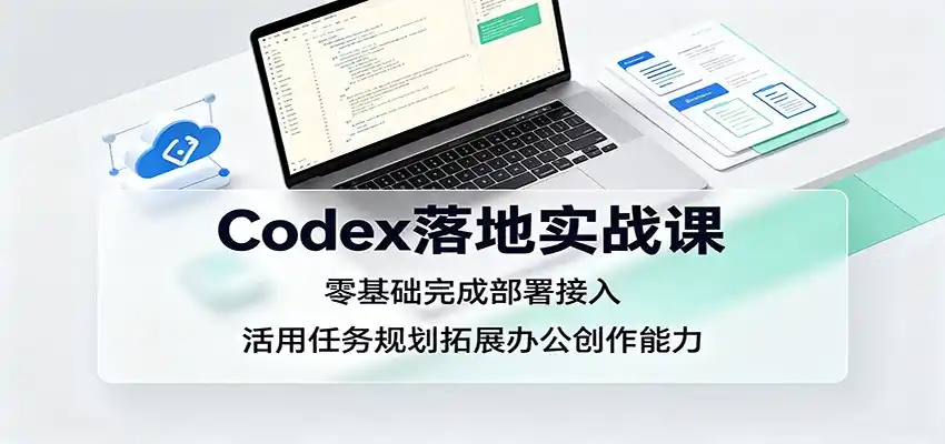 Codex落地实战课：零基础完成部署接入，活用任务规划拓展办公创作能力-北极星资源库