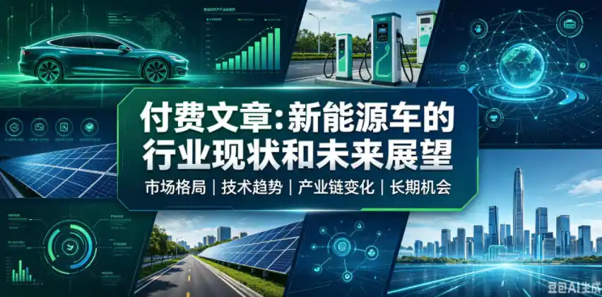 付费文章：新能原车的行业现状和未来展望-北极星资源库