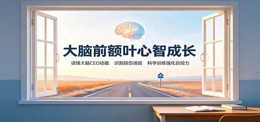 大脑前额叶心智成长：读懂大脑CEO功能，识别损伤诱因，科学训练强化自控力-北极星资源库