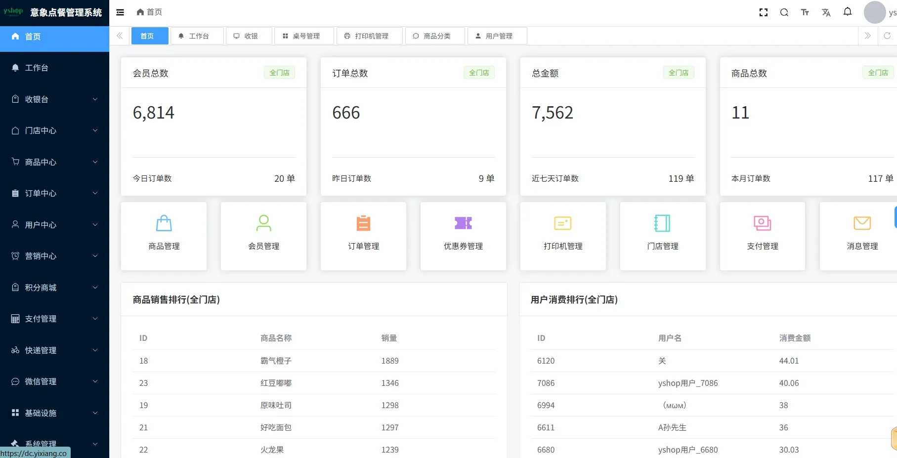 小程序_意象桌面扫码点餐系统_开源【可商用】 第4张