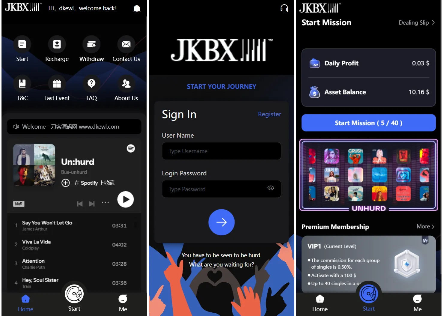JKBX海外音乐抢单系统源码 Thinkphp框架 附教程-北极星资源库