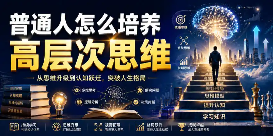 公众号付费文章：普通人怎么培养高层次思维-北极星资源库