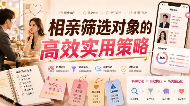 付费文章：相亲筛选对象的高效实用策略-北极星资源库