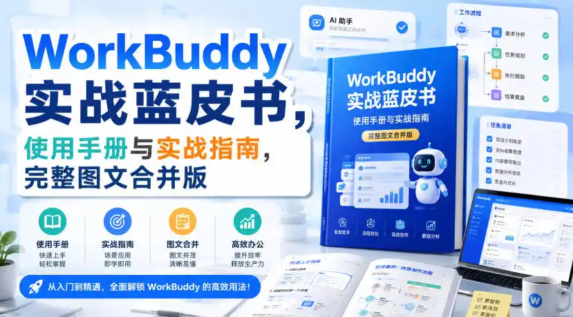 WorkBuddy实战蓝皮书，使用手册与实战指南，完整图文合并版-北极星资源库