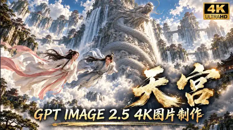 GPT Image 2.5实测！4K到底多清楚？皮肤、手指、修图与天宫场景全面测试-北极星资源库