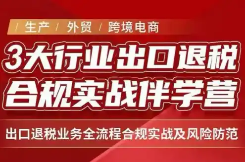 王老师·《生产+外贸+跨境电商企业》出口退税陪跑营-北极星资源库