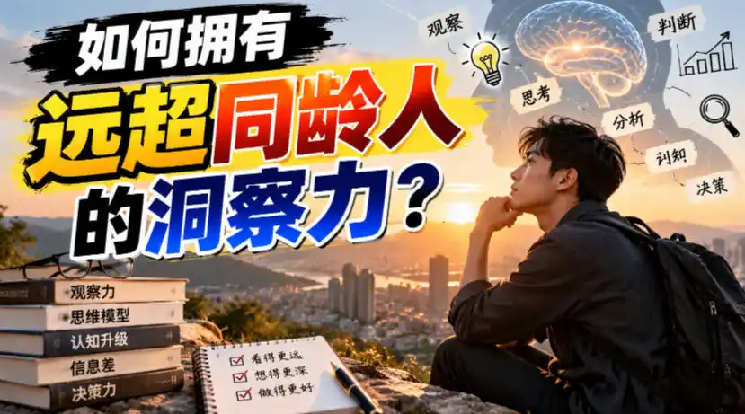 付费文章：如何拥有远超同龄人的洞察力？-北极星资源库